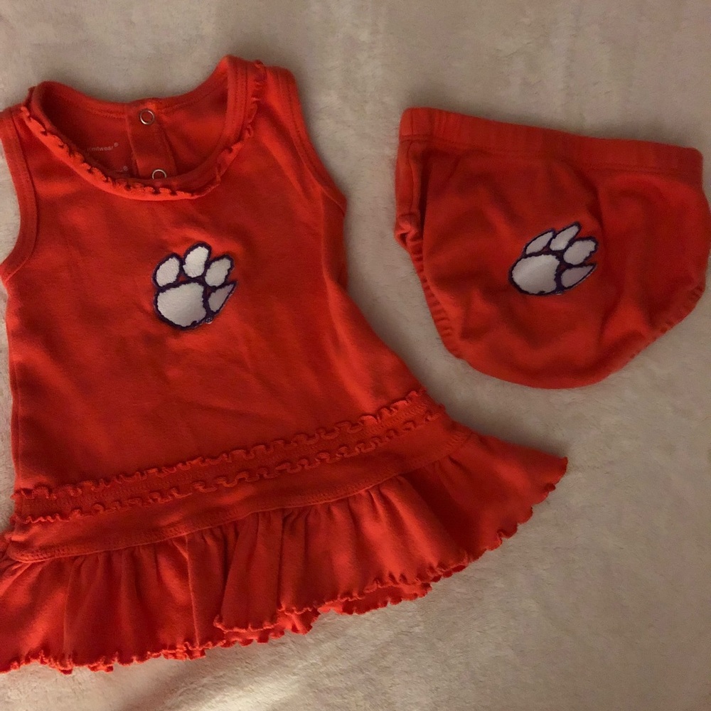 Clemson dress 3-6 months “Go Tigers” woohoo